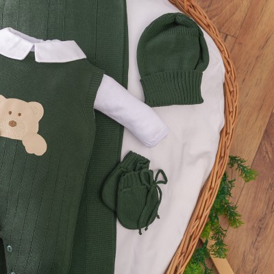  Saída de Maternidade Ryan - Verde Militar